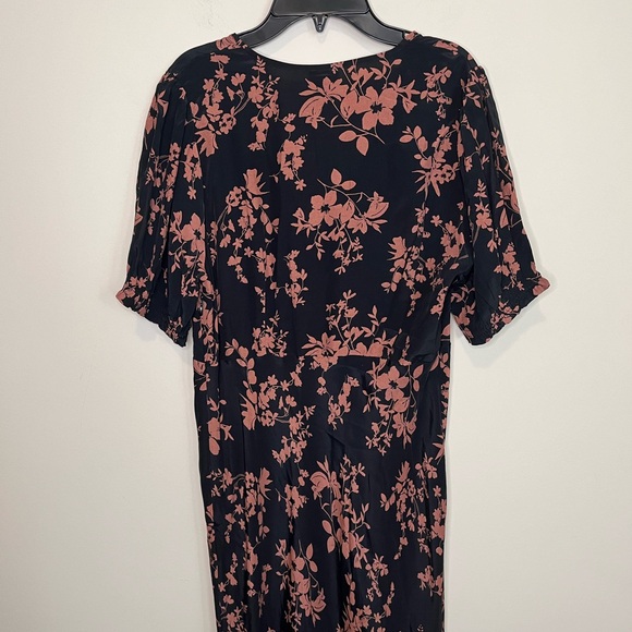 A New Day Women's Crepe Puff Short Sleeve Midi Dress Size Medium - Picture 8 of 12